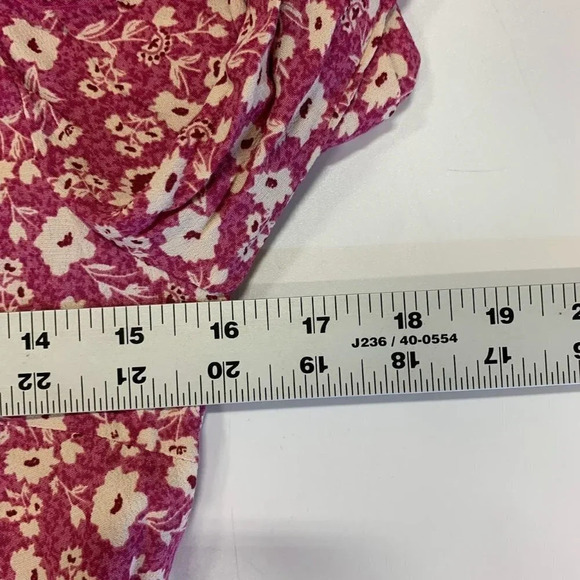 Elodie Women's Long Sleeve Floral V-Neck Tie Wrap‎ Mini Dress Size S NWT - Picture 11 of 12
